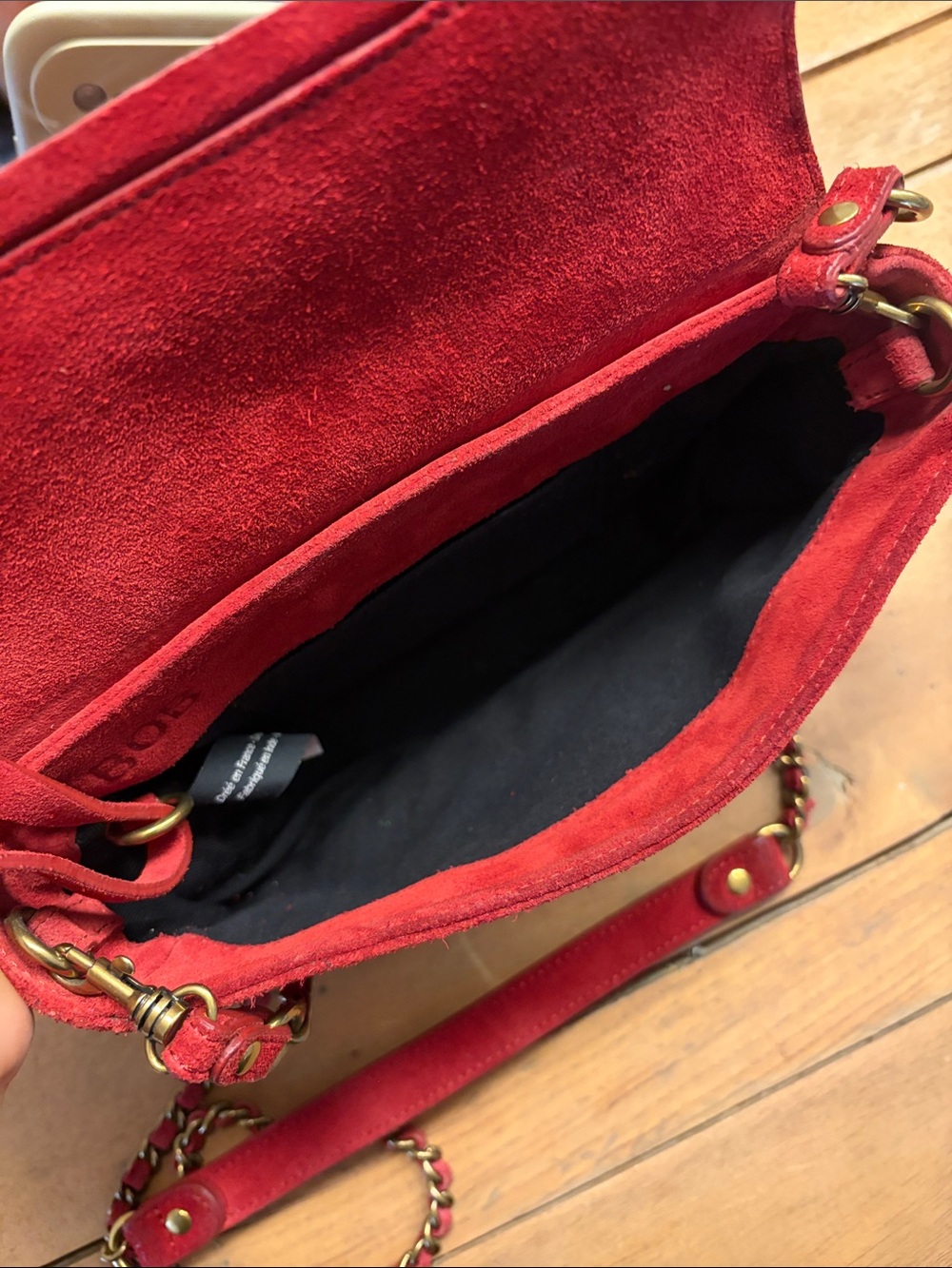 Jérôme Dreyfuss Bob Suede Crossover Bag - Picture 12 of 12